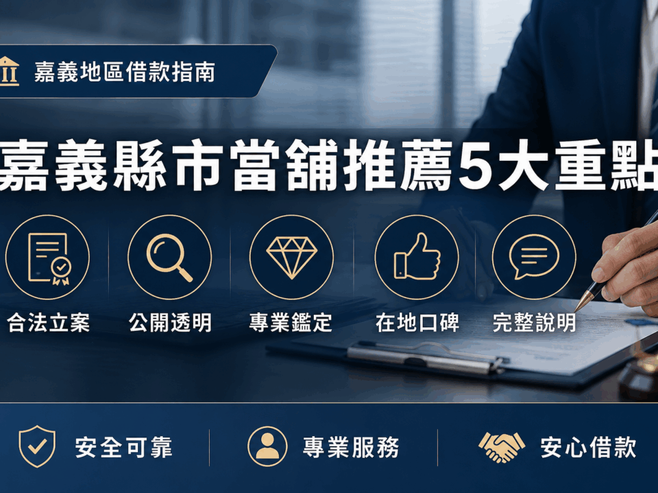 chiayi pawnshop recommendation